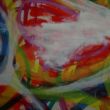 zonder titel, detail, acryl op doek, 2,14 breed  x 2,21 hoog Janet Blanken 2010